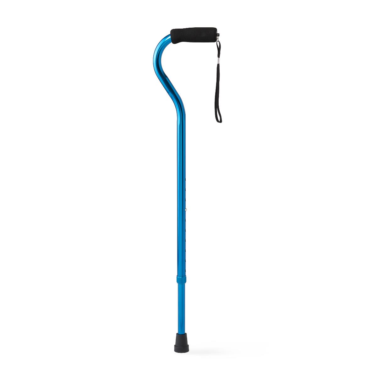 Medline Fashion Offset Handle Cane With Foam Grip